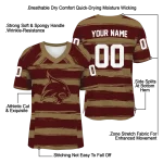 custom texas state bobcats art stripe maroon jersey best selling
