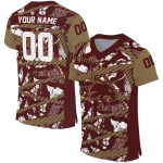 custom texas state bobcats camo shatter maroon jersey best selling