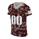 custom texas state bobcats camouflage abstract maroon jersey best selling