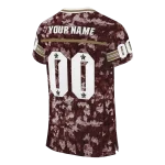 custom texas state bobcats camouflage abstract maroon jersey best selling
