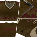 custom texas state bobcats dynamic dots gold jersey best selling