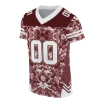 custom texas state bobcats mirrored pattern maroon jersey best selling