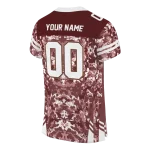 custom texas state bobcats mirrored pattern maroon jersey best selling