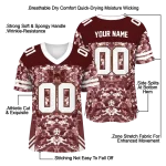 custom texas state bobcats mirrored pattern maroon jersey best selling