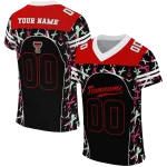 custom texas tech red raiders brushstroke xs black jersey best selling