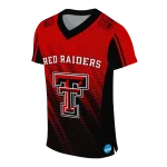 custom texas tech red raiders halftone flow red black jersey best selling