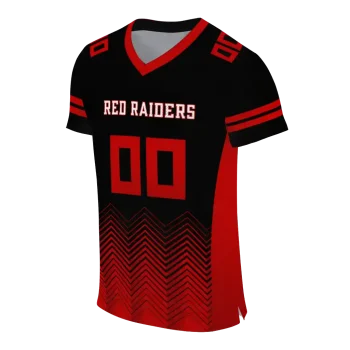 custom texas tech red raiders halftone sweep black jersey fashion forward