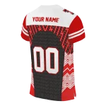 custom texas tech red raiders tire arrows red black white jersey best selling