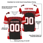 custom texas tech red raiders tire arrows red black white jersey best selling