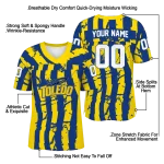 custom toledo rockets stripe splatter blue jersey best selling