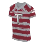 custom troy trojans art stripe red jersey best selling