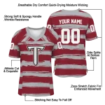 custom troy trojans art stripe red jersey best selling