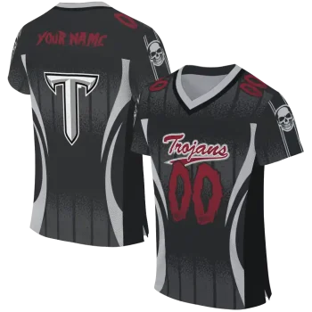 custom troy trojans dynamic dots grey jersey best selling