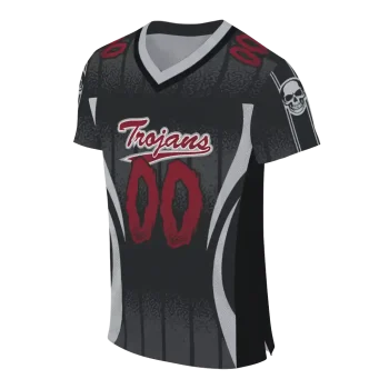 custom troy trojans dynamic dots grey jersey fashion forward
