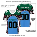 custom tulane green wave brushstroke xs blue black jersey best selling