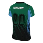 custom tulane green wave halftone flow green black jersey best selling