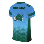 custom tulane green wave halftone sweep blue black jersey best selling