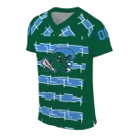 custom tulane green wave layered grids green jersey best selling