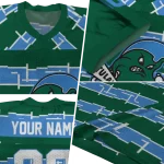custom tulane green wave layered grids green jersey best selling
