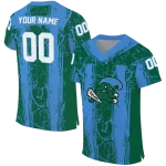custom tulane green wave rugged stripes green jersey best selling