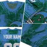 custom tulane green wave rugged stripes green jersey best selling