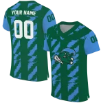 custom tulane green wave stripe block green jersey best selling