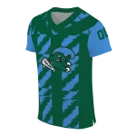 custom tulane green wave stripe block green jersey best selling