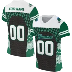 custom tulane green wave tire arrows green black white jersey best selling