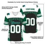 custom tulane green wave tire arrows green black white jersey best selling