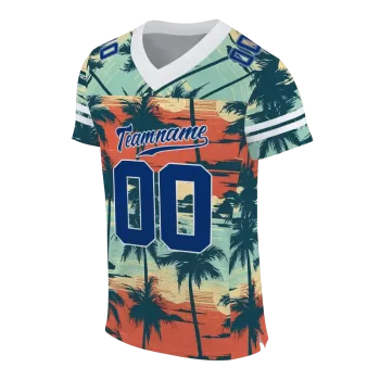 custom tulsa golden hurricane horizon palm sunset jersey fashion forward