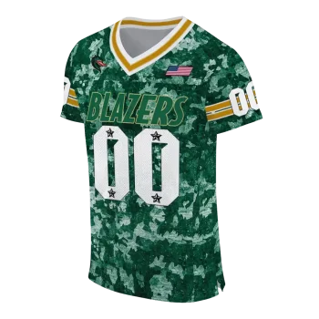 custom uab blazers camouflage abstract green jersey fashion forward