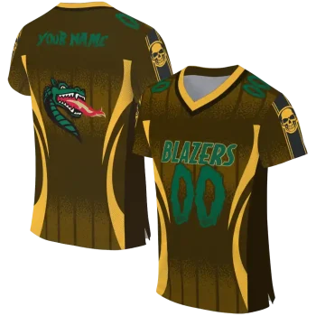 custom uab blazers dynamic dots gold jersey best selling