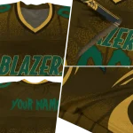 custom uab blazers dynamic dots gold jersey best selling