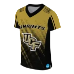 custom ucf knights halftone flow gold black jersey best selling