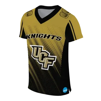 custom ucf knights halftone flow gold black jersey fashion forward