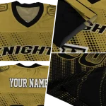 custom ucf knights halftone flow gold black jersey best selling