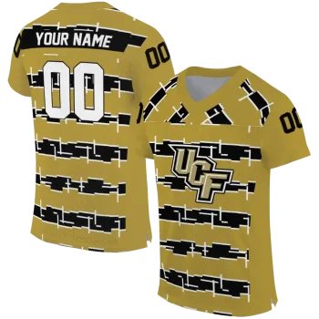 custom ucf knights layered grids gold jersey best selling