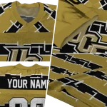 custom ucf knights layered grids gold jersey best selling