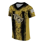 custom ucf knights rugged stripes gold jersey best selling