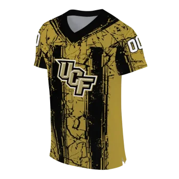 custom ucf knights rugged stripes gold jersey fashion forward