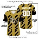 custom ucf knights stripe block gold jersey best selling