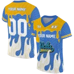 custom ucla bruins dripping flames blue white jersey best selling
