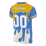 custom ucla bruins dripping flames blue white jersey best selling