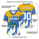 custom ucla bruins dripping flames blue white jersey best selling