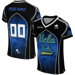 custom ucla bruins halftone slant blue black jersey best selling