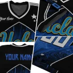 custom ucla bruins halftone slant blue black jersey best selling