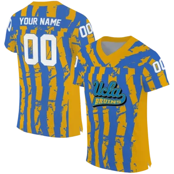 custom ucla bruins stripe splatter blue jersey best selling