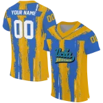 custom ucla bruins striped texture blue jersey best selling