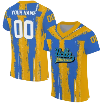 custom ucla bruins striped texture blue jersey best selling