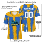 custom ucla bruins striped texture blue jersey best selling